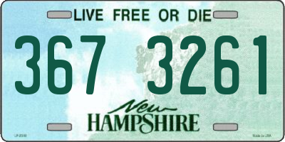 NH license plate 3673261