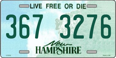 NH license plate 3673276