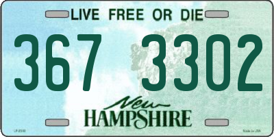 NH license plate 3673302