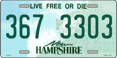 NH license plate 3673303