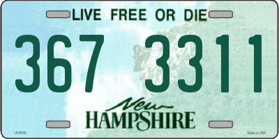 NH license plate 3673311
