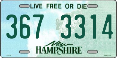 NH license plate 3673314