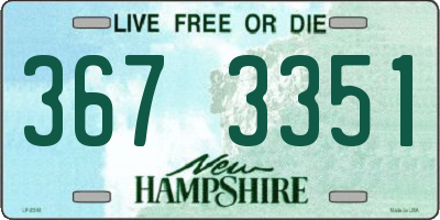 NH license plate 3673351