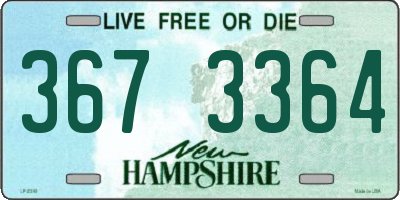 NH license plate 3673364