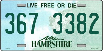 NH license plate 3673382