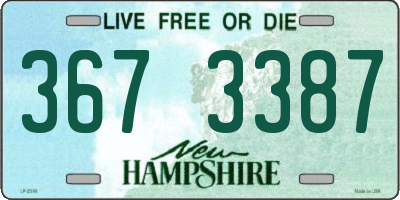 NH license plate 3673387