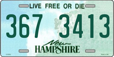 NH license plate 3673413