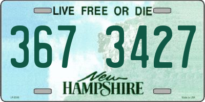 NH license plate 3673427