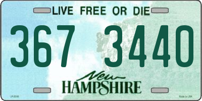 NH license plate 3673440