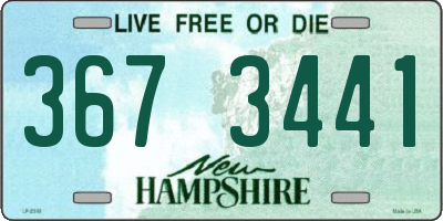 NH license plate 3673441