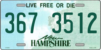 NH license plate 3673512