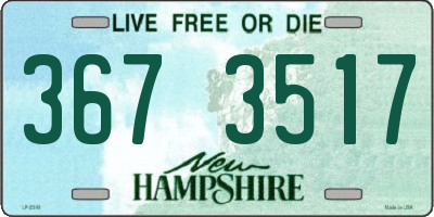 NH license plate 3673517