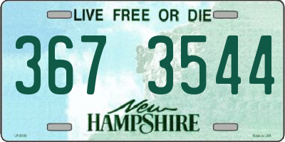 NH license plate 3673544