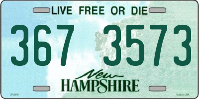 NH license plate 3673573