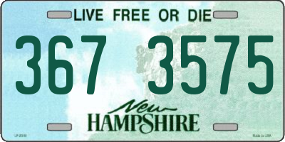 NH license plate 3673575