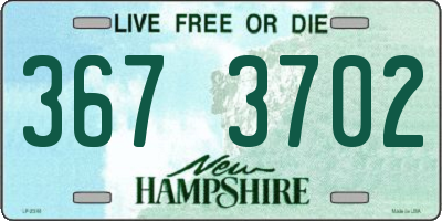 NH license plate 3673702