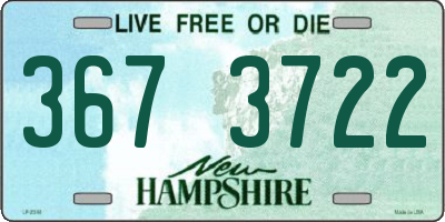 NH license plate 3673722