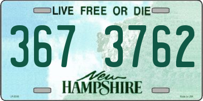 NH license plate 3673762