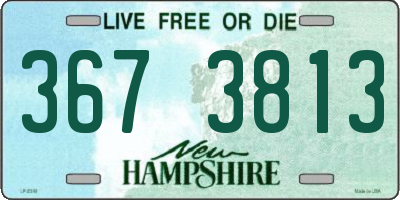 NH license plate 3673813