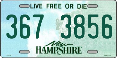 NH license plate 3673856