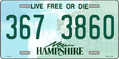 NH license plate 3673860