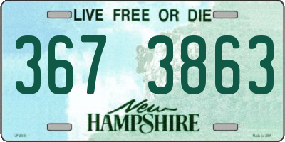 NH license plate 3673863
