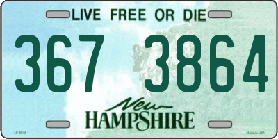 NH license plate 3673864
