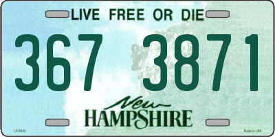 NH license plate 3673871