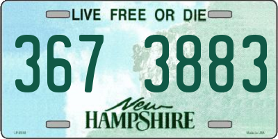 NH license plate 3673883