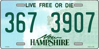 NH license plate 3673907