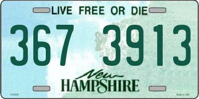 NH license plate 3673913