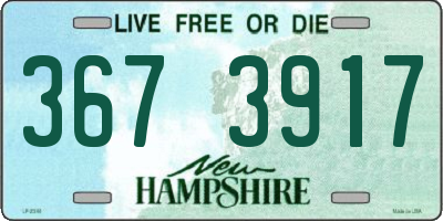 NH license plate 3673917