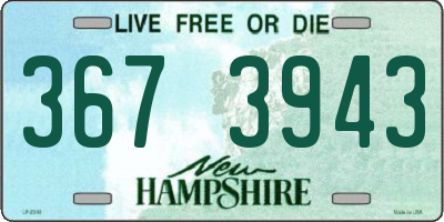 NH license plate 3673943