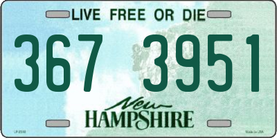 NH license plate 3673951