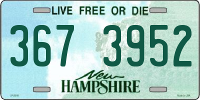 NH license plate 3673952