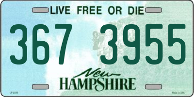 NH license plate 3673955