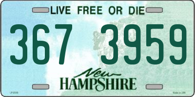 NH license plate 3673959