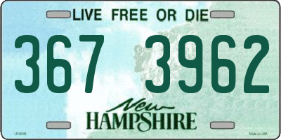 NH license plate 3673962