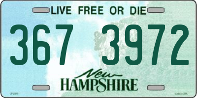 NH license plate 3673972
