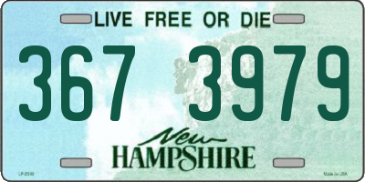 NH license plate 3673979