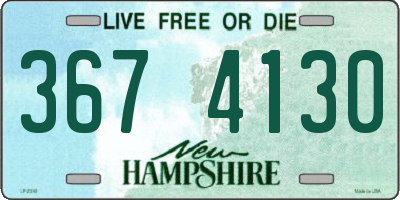 NH license plate 3674130