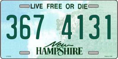 NH license plate 3674131