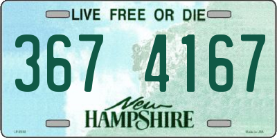 NH license plate 3674167
