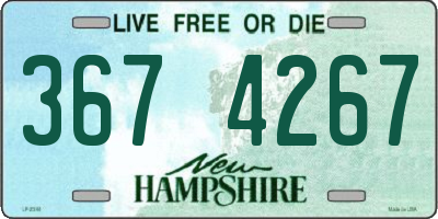 NH license plate 3674267
