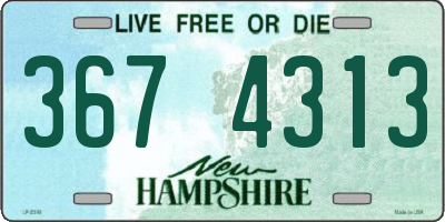 NH license plate 3674313