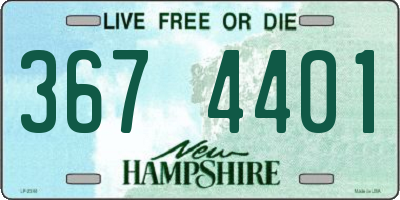 NH license plate 3674401