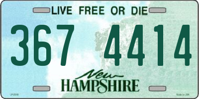 NH license plate 3674414
