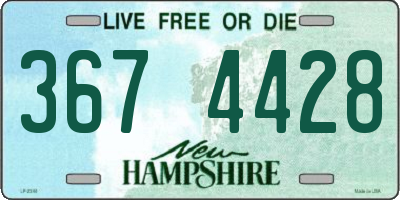 NH license plate 3674428