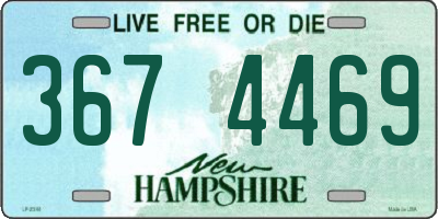NH license plate 3674469