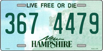 NH license plate 3674479